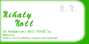 mihaly noll business card